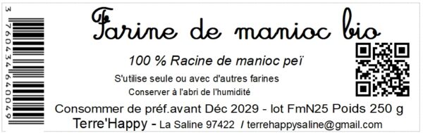 farine de manioc bio sans gluten