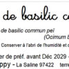tisane de basilic commun bio ocimum basilicum l.