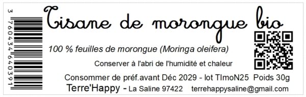 tisane de morongue bio moringa oleifera
