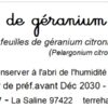 tisane géranium citronnelle bio – pelargonium citronellum