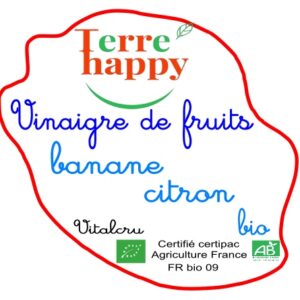 vinaigre de fruits banane citron bio